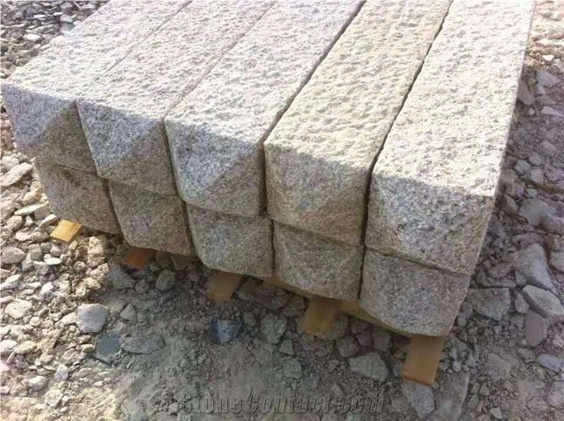 G682 Yellow Rust Stone Granite Longyan Columns