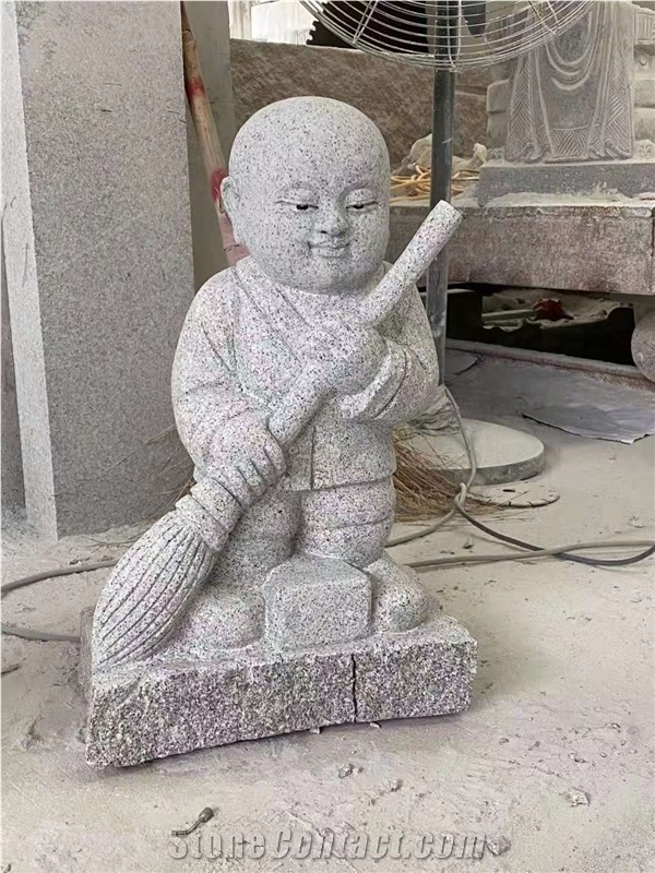 New G603 China Grey Granite Honed Human Sculptures