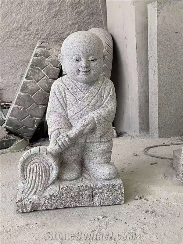 New G603 China Grey Granite Honed Human Sculptures