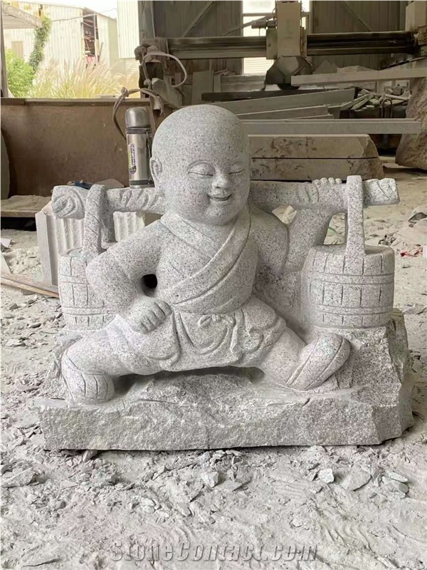 New G603 China Grey Granite Honed Human Sculptures