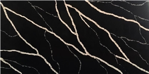 Caesarstone Black Quartz Stone Slab