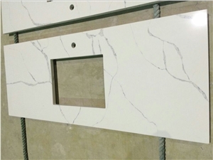 Calacatta White Artificial Stone Quartz Countertop Calacatta White Artificial Stone Quartz Countertop