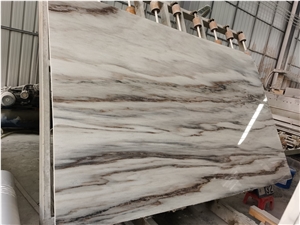 Chinese Palissandro White Marble Slabs