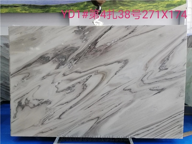 Chinese Palissandro White Marble Slabs