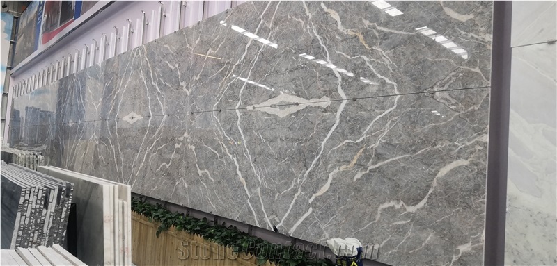 Fior Di Pesco Grey Marble Floor Tiles