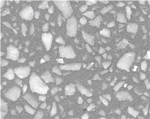 Grey Terrazzo Floor Tiles Artificial Stone