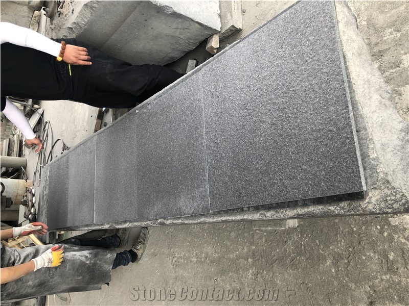 New G684 Pearl Black Basalt Paving Stones