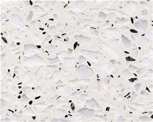 White Terrazzo Slabs Artificial Stone Tiles