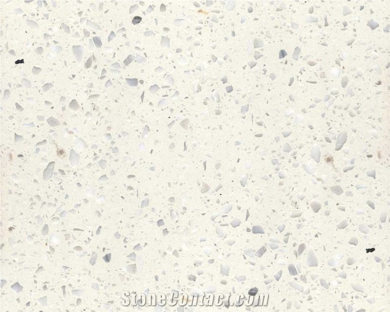 White Terrazzo Slabs Artificial Stone Tiles
