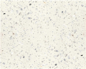 White Terrazzo Slabs Artificial Stone Tiles
