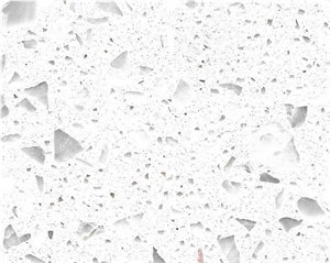 White Terrazzo Slabs Artificial Stone Tiles