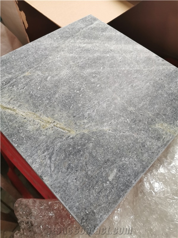 Atlantic Lava Sky Blue Grey Granite Tile Slab