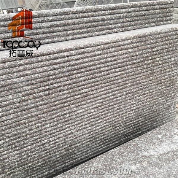 G664 Red Granite Stairs Steps Treads