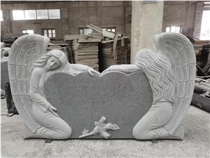 Double Angel on Opposite Sides on a Double Heart Double Angel on Opposite Sides on a Double Heart