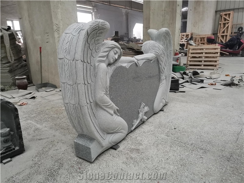 Double Angel on Opposite Sides on a Double Heart