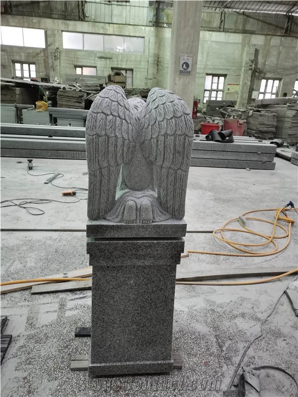 G603 Granite Weeping Angel Sculpture