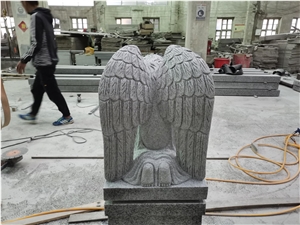 G603 Granite Weeping Angel Sculpture