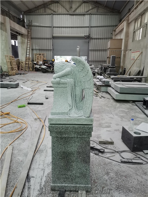 G603 Granite Weeping Angel Sculpture