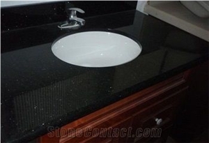 Absolute Black Granite Vanity Top for Apartment