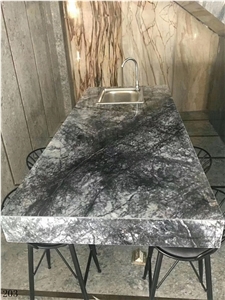 Agate Black and White Marble Slabs Flooring Tiles