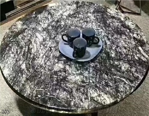 Agate Black and White Marble Slabs Flooring Tiles