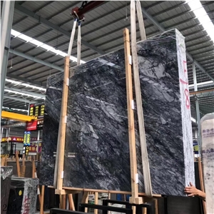 Agate Black and White Marble Slabs Flooring Tiles