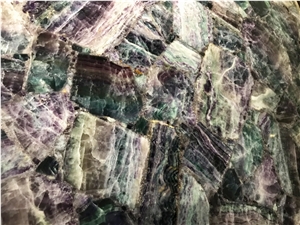 Amethyst Semiprecious Stone Blue Quartz Gemstone Slabs