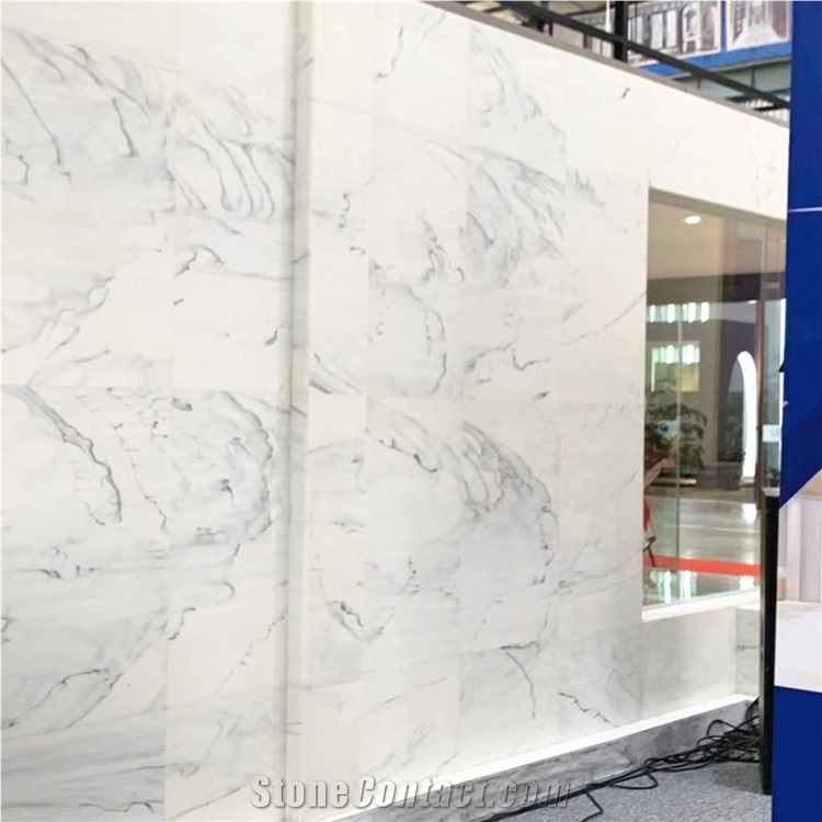 Artificial Stone Calacatta White Nano Glass Tiles