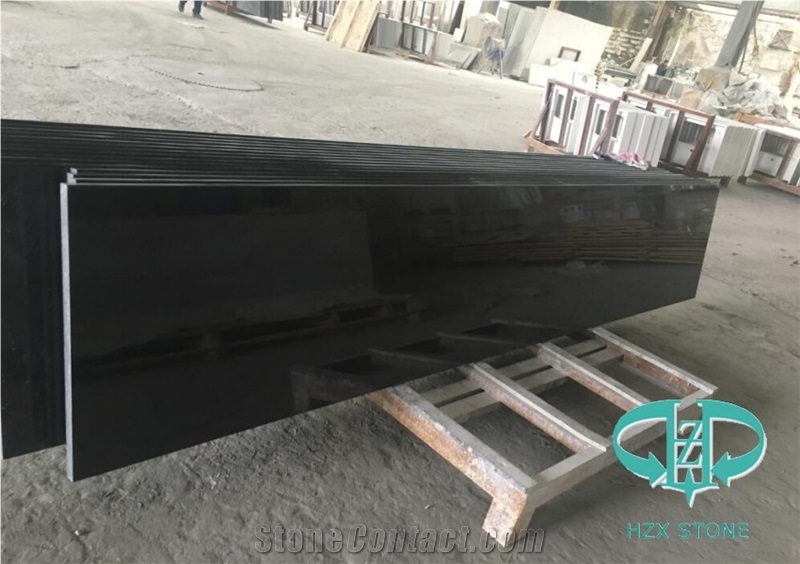 Black Galaxy Granite Tile Slab Countertop