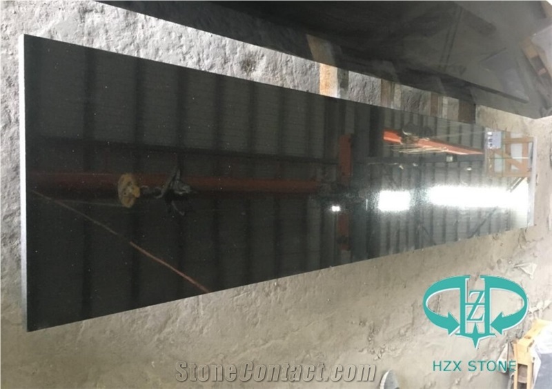 Black Galaxy Granite Tile Slab Countertop