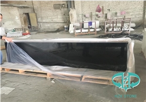 Black Galaxy Granite Tile Slab Countertop