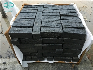 Black Granite Cobble Stone Cube Stone