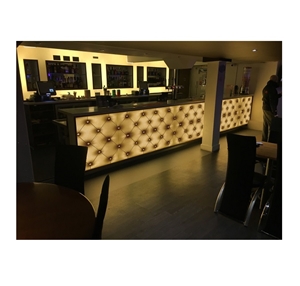 Black Solid Surface Bar Counter Top
