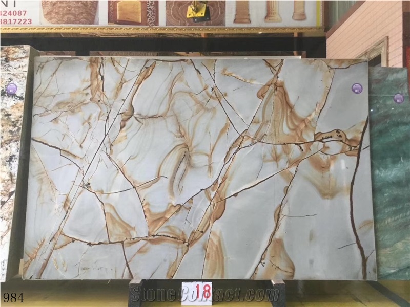 Brazil Roman Impression Quartzite Slab Tiles Use
