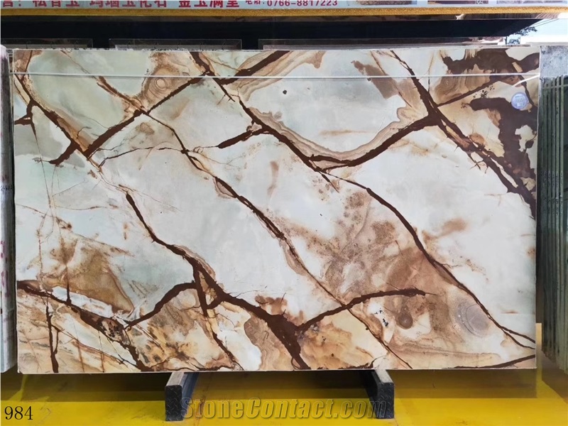 Brazil Roman Impression Quartzite Slab Tiles Use