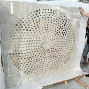Burdur Grey Marble Flooring Medallions