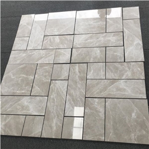 Burdur Grey Marble Flooring Medallions