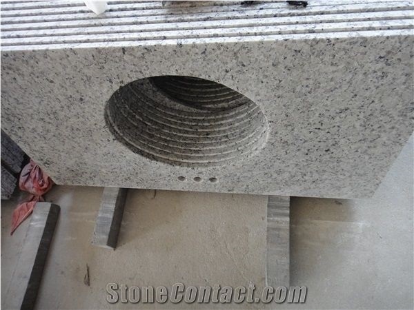 China Bala Flower White Granite Bianco Sardo Bathroom Tops