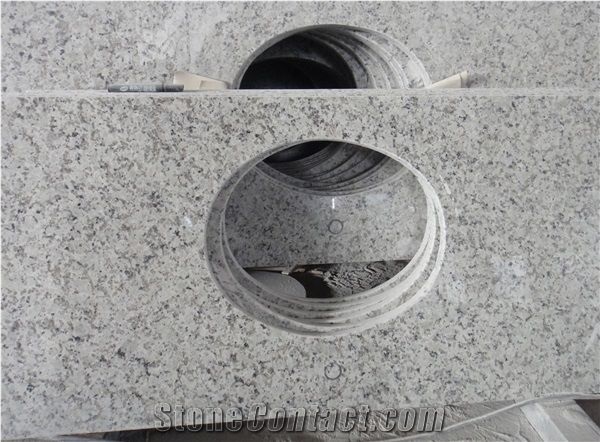 China Bala Flower White Granite Bianco Sardo Bathroom Tops