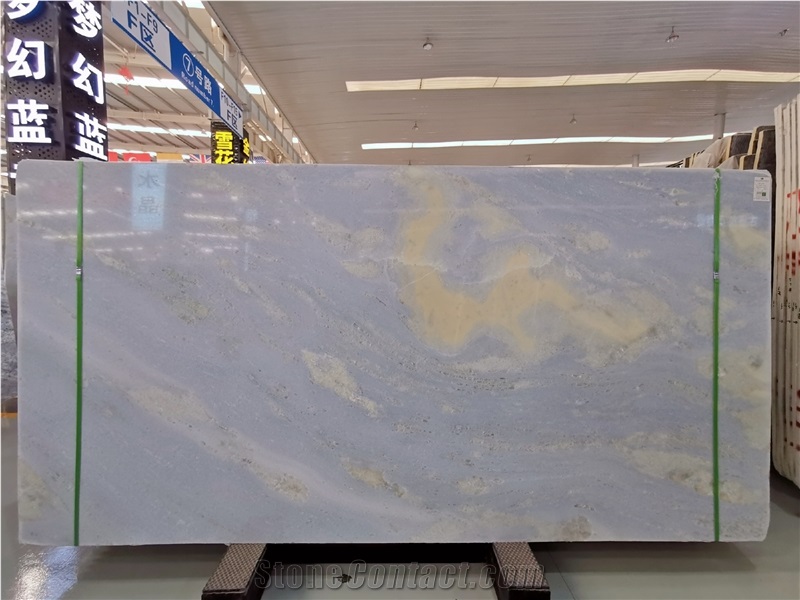 China Blue Sky White Clouds Marble Slabs Paving