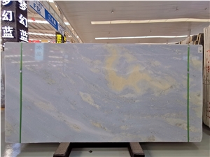 China Blue Sky White Clouds Marble Slabs Paving