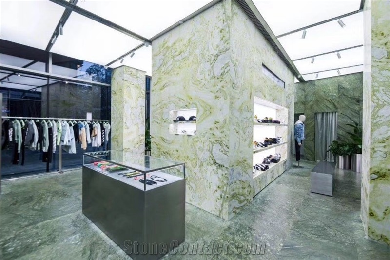 China Changbai White Jade Marble Slab Tiles Use