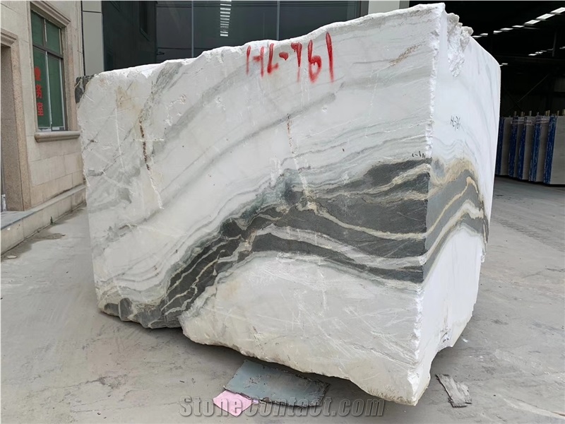 China Panda White Marble Blocks