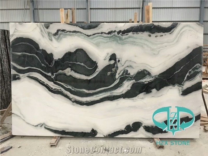 China Panda White Marble, Panda White Slabs &Tiles