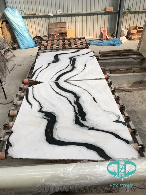 China Panda White Marble, Panda White Slabs &Tiles