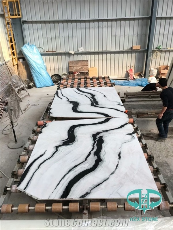China Panda White Marble, Panda White Slabs &Tiles