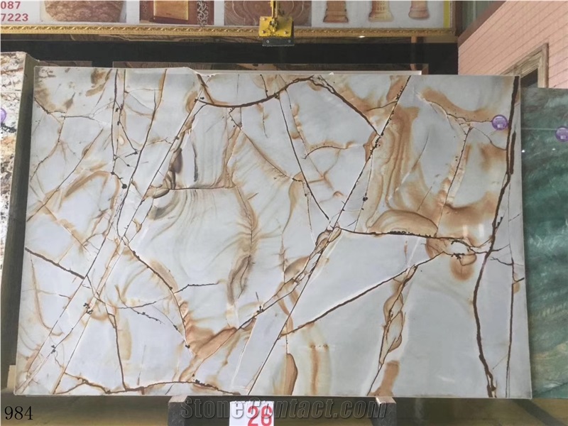 China Roman Impression Marble Slab Wall Tiles