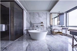 China Yabo Grey Marble Slab Wall Floor Tiles