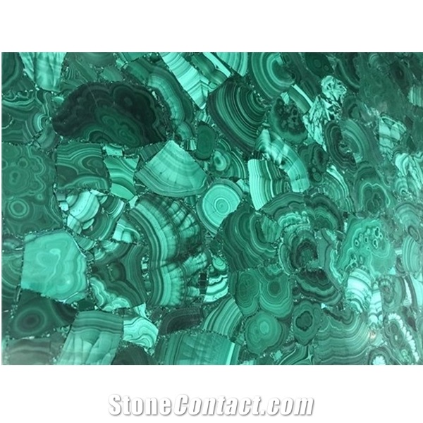 Extravagant Semiprecious Malachite Green Stone