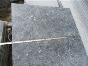 Flamed+Brushed Black Limestone Stone Paving Tiles